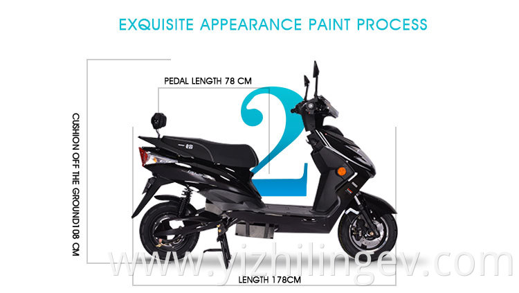 Electric Moped Scooter with Pedals High Quality Design Fashion Two-wheel Scooter 800w Ce Electronic Burglar 200kg 1001-2000W 12#